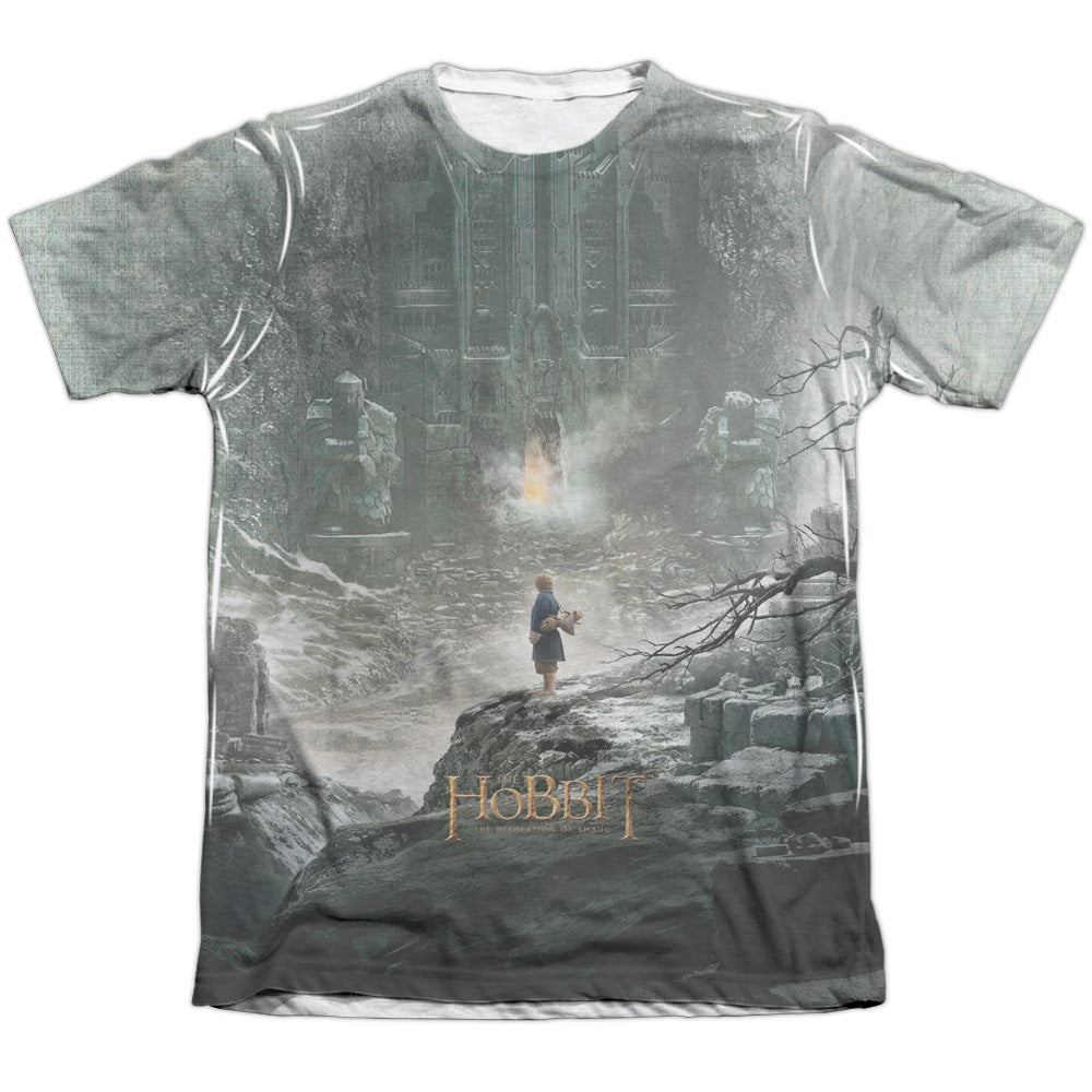 Hobbit - Big Poster - Adult Poly/cotton Short Sleeve Tee - White T-shirt
