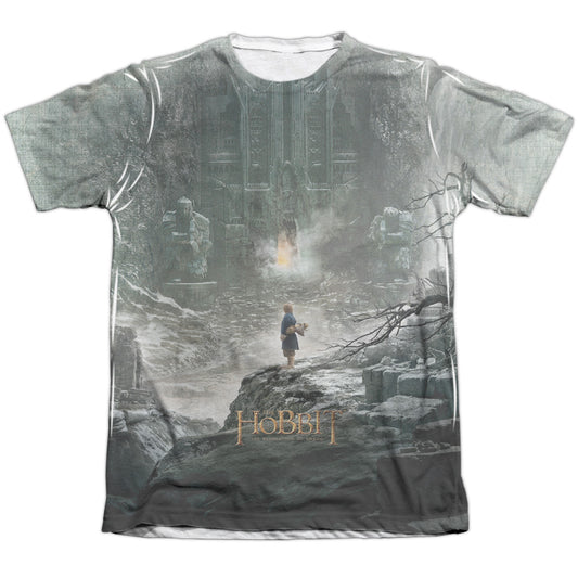 Hobbit - Big Poster - Adult Poly/cotton Short Sleeve Tee - White T-shirt