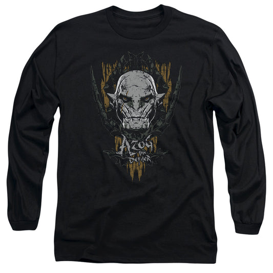 Hobbit - Azog - Long Sleeve Adult 18/1 - Black T-shirt