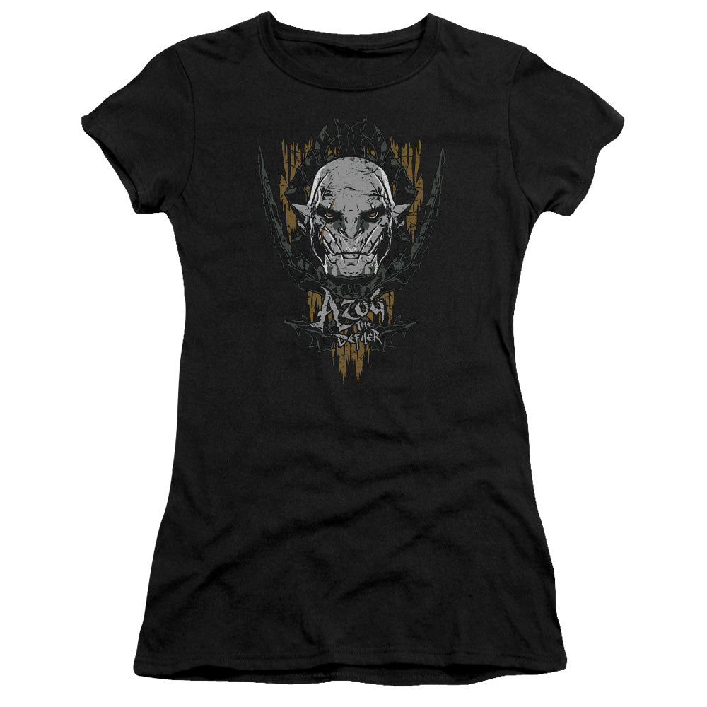 Hobbit - Azog - Short Sleeve Junior Sheer - Black T-shirt