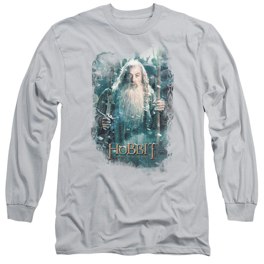 Hobbit - Gandalfs Army - Long Sleeve Adult 18/1 - Silver T-shirt