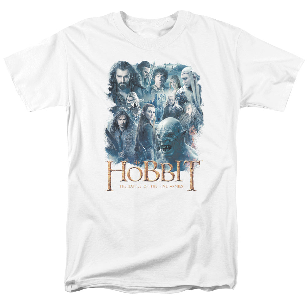 Hobbit - Main Characters - Short Sleeve Adult 18/1 - White T-shirt