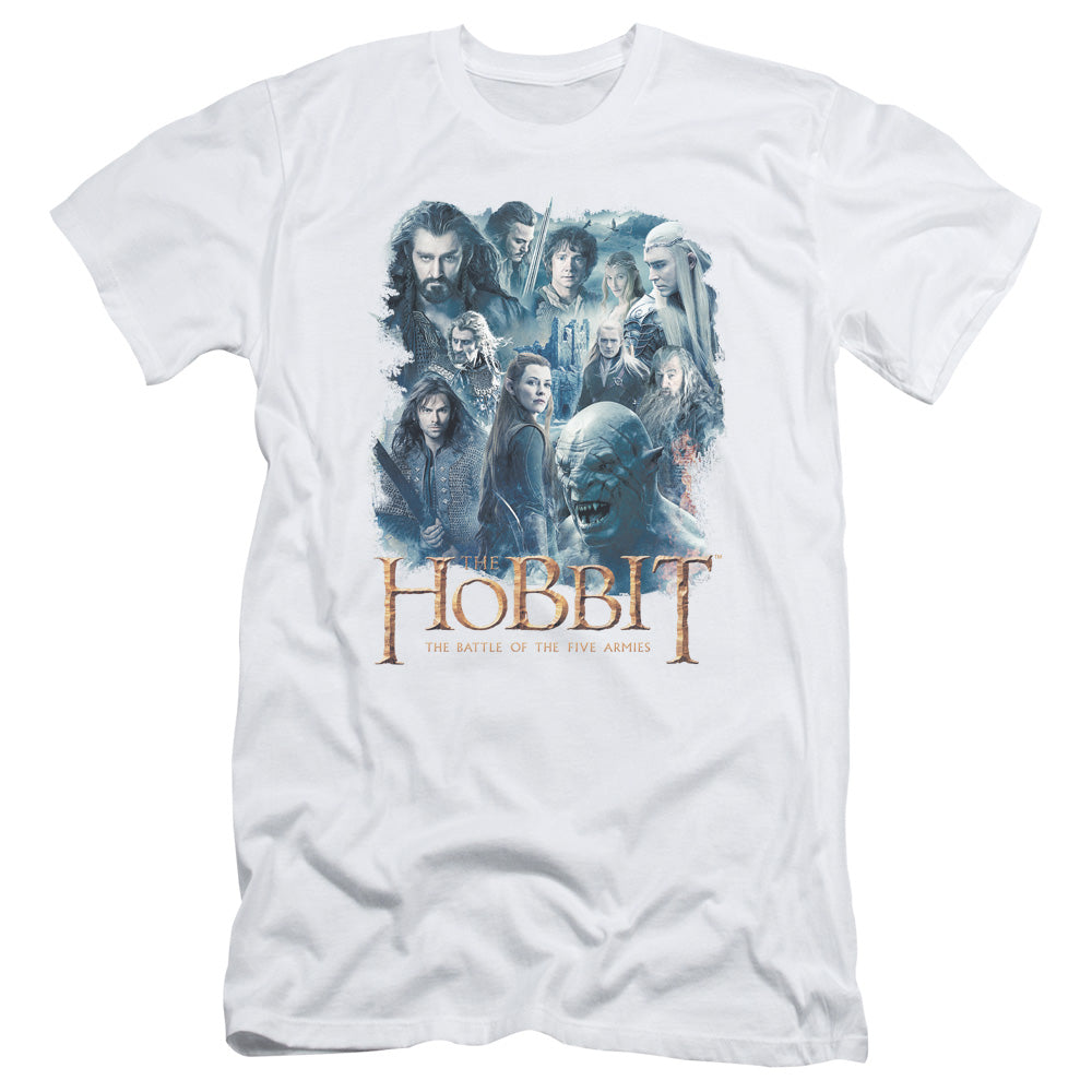 Hobbit - Main Characters - Short Sleeve Adult 30/1 - White T-shirt