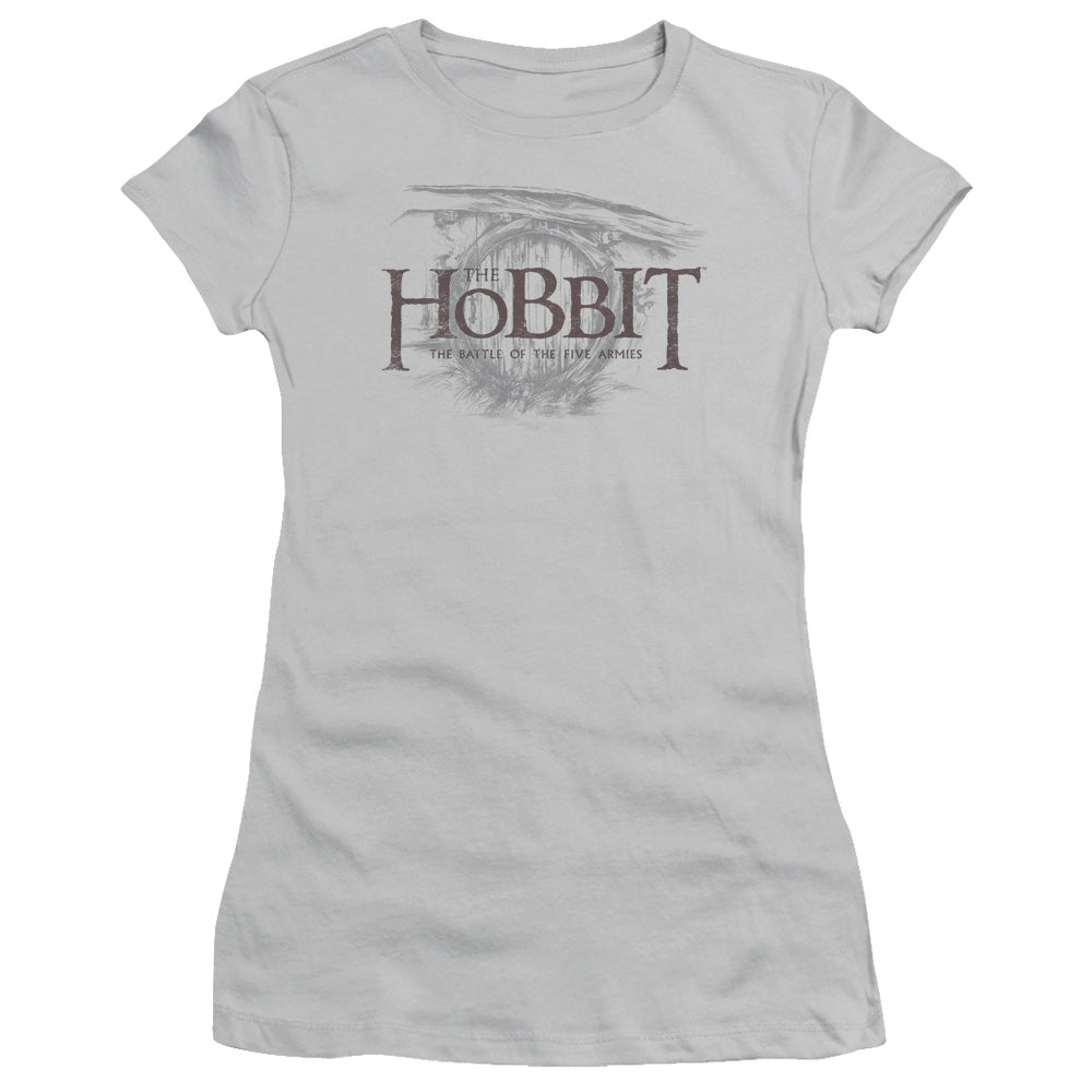 Hobbit - Door Logo - Short Sleeve Junior Sheer - Silver T-shirt