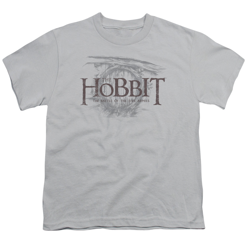 Hobbit - Door Logo - Short Sleeve Youth 18/1 - Silver T-shirt
