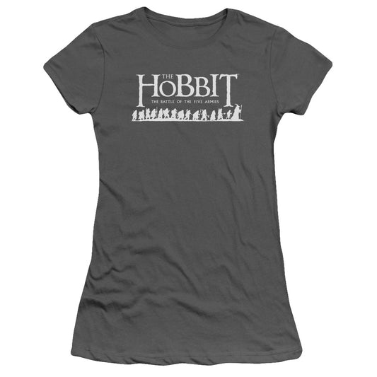Hobbit - Walking Logo - Short Sleeve Junior Sheer - Charcoal T-shirt