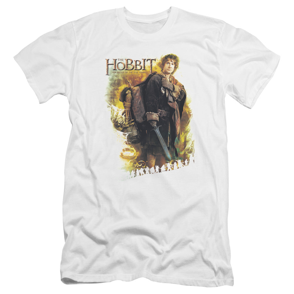 Hobbit - Bilbo-premuim Canvas Adult Slim Fit 30/1 - White