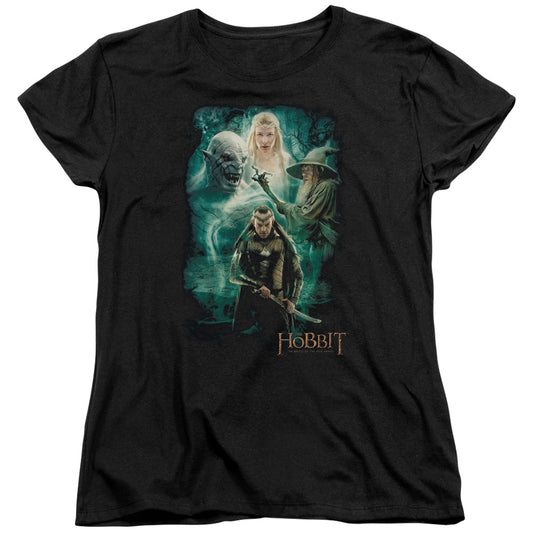 Hobbit - Elronds Crew - Short Sleeve Womens Tee - Black T-shirt