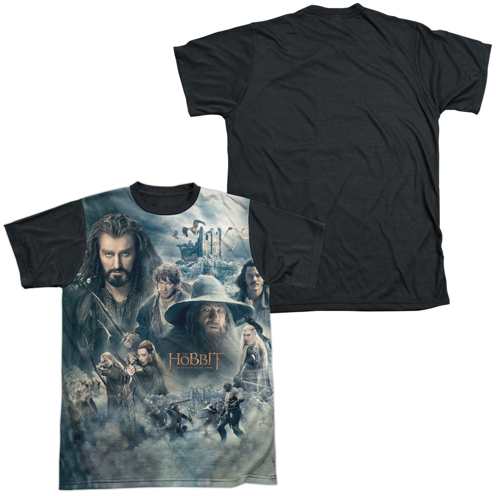 Hobbit - Epic Poster - Short Sleeve Adult White Front Black Back   - White T-shirt