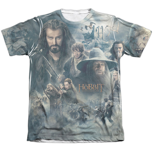 Hobbit - Epic Poster - Adult Poly/cotton Short Sleeve Tee - White T-shirt