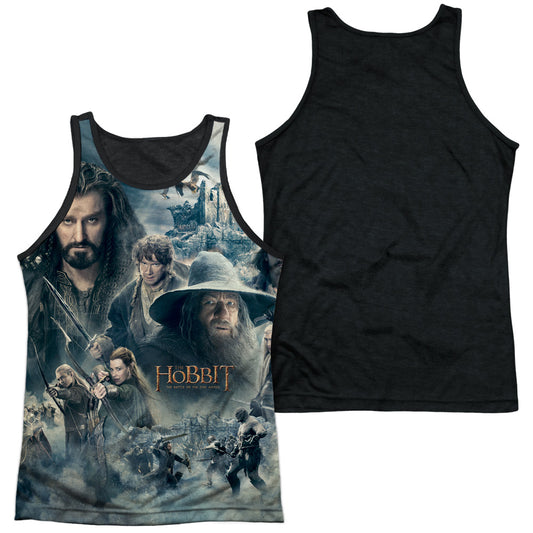 Hobbit - Epic Poster - Adult Poly Tank Top Black Back - White