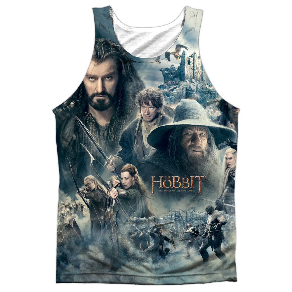 Hobbit - Epic Poster - Adult 100% Poly Tank Top - White