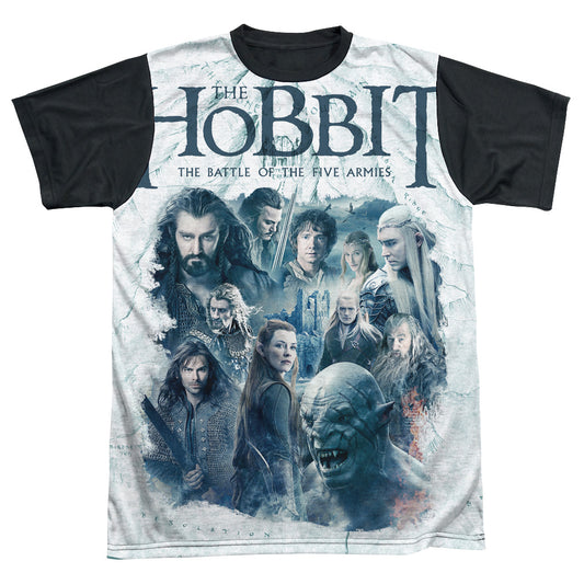 Hobbit - Ready For Battle - Short Sleeve Adult White Front Black Back   - White T-shirt