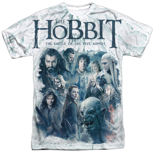 Hobbit - Ready For Battle - Short Sleeve Adult Poly Crew - White T-shirt