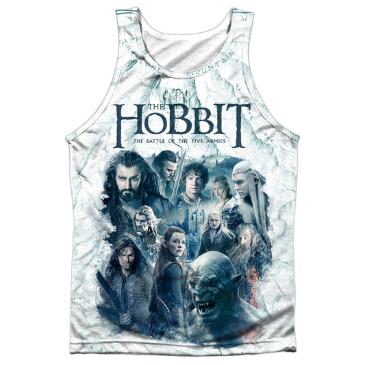 Hobbit - Ready For Battle - Adult 100% Poly Tank Top - White