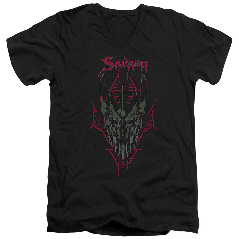 Hobbit - Evils Helm - Short Sleeve Adult V-neck 30/1 - Black T-shirt