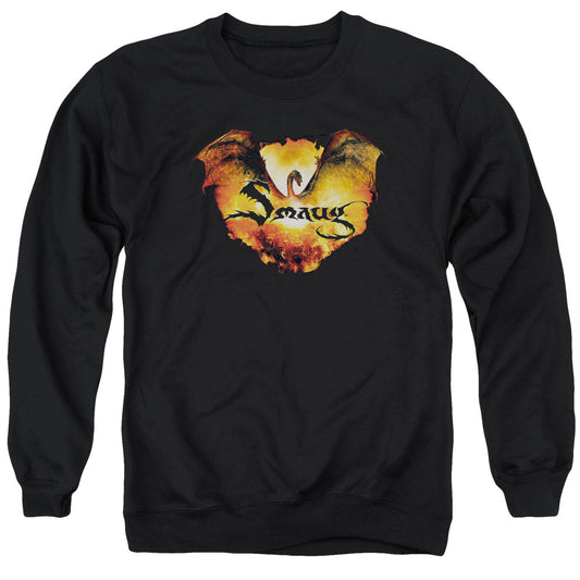Hobbit - Reign In Flame - Adult Crewneck Sweatshirt - Black