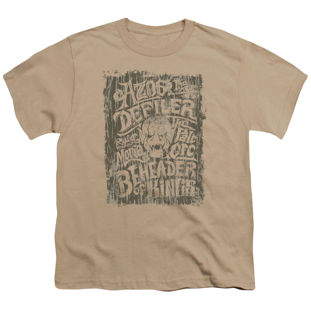 Hobbit - Azog - Short Sleeve Youth 18/1 - Sand T-shirt