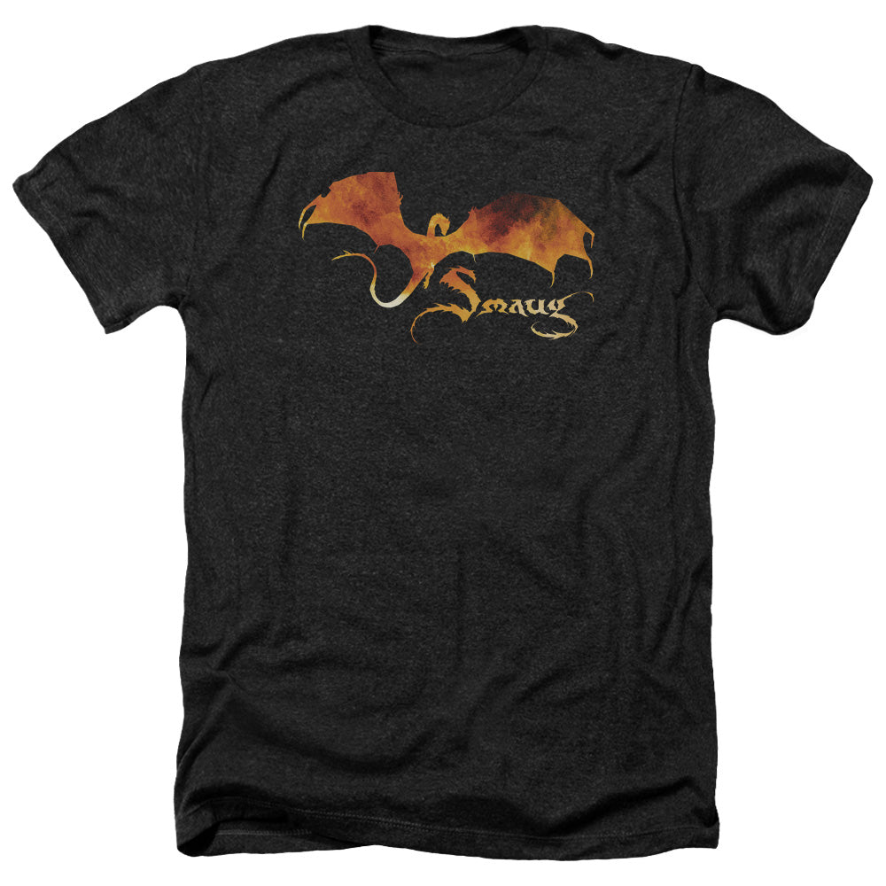 Hobbit - Smaug On Fire - Adult Heather-black