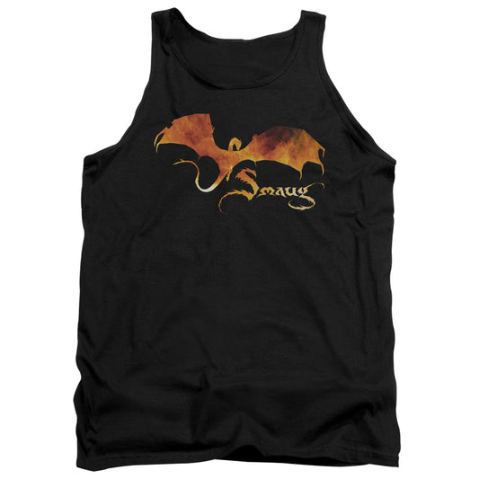 Hobbit - Smaug On Fire - Adult Tank - Black
