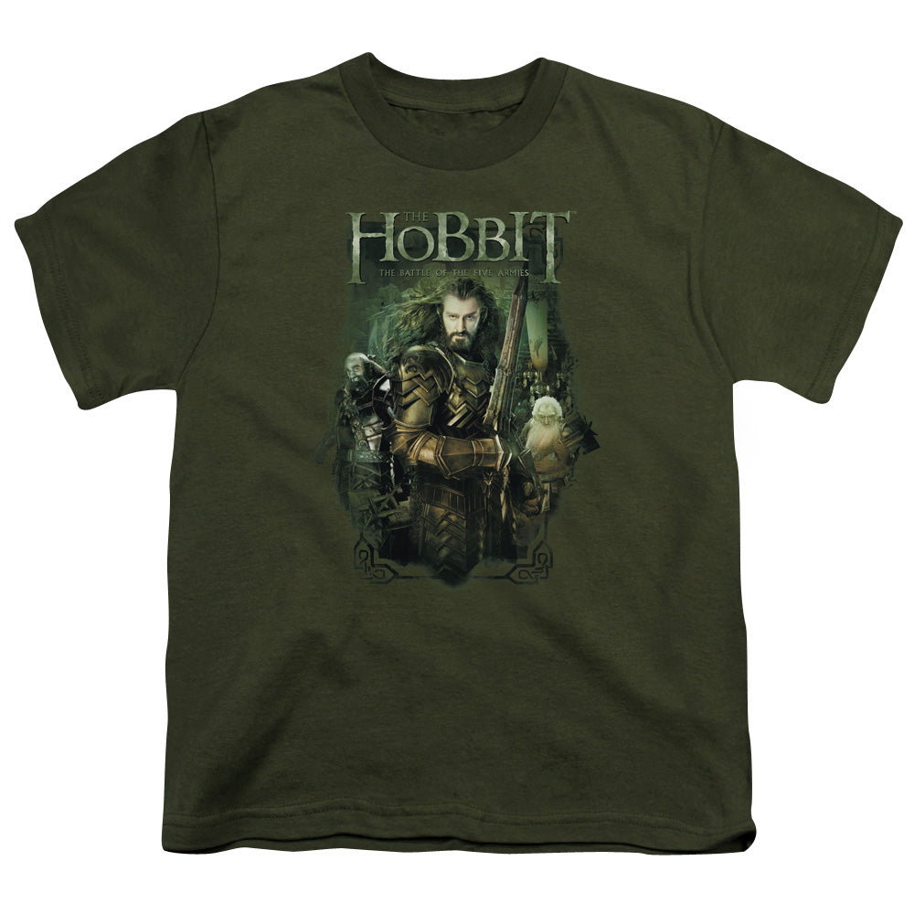 Hobbit - Thorin And Company - Short Sleeve Youth 18/1 - Military Green T-shirt