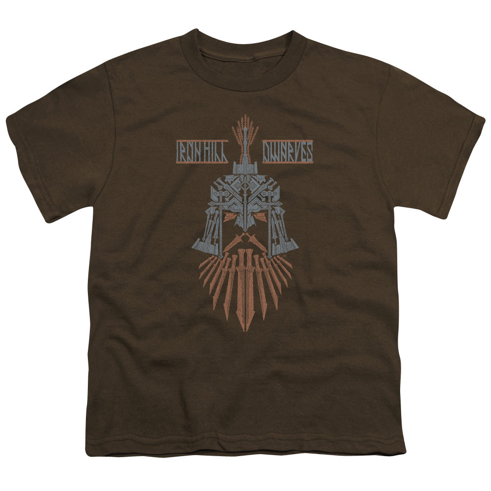 Hobbit - Ironhill Dwarves - Short Sleeve Youth 18/1 - Coffee T-shirt