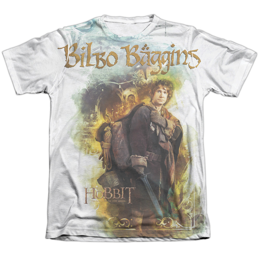 Hobbit - Bilbo - Adult Poly/cotton Short Sleeve Tee - White T-shirt