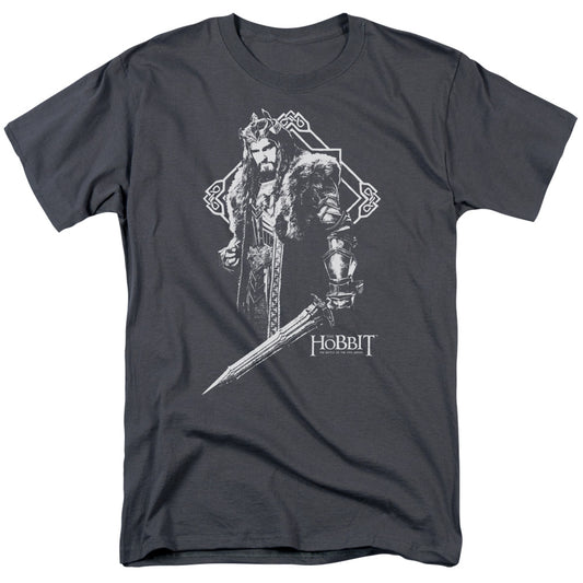 Hobbit - King Thorin - Short Sleeve Adult 18/1 - Charcoal T-shirt