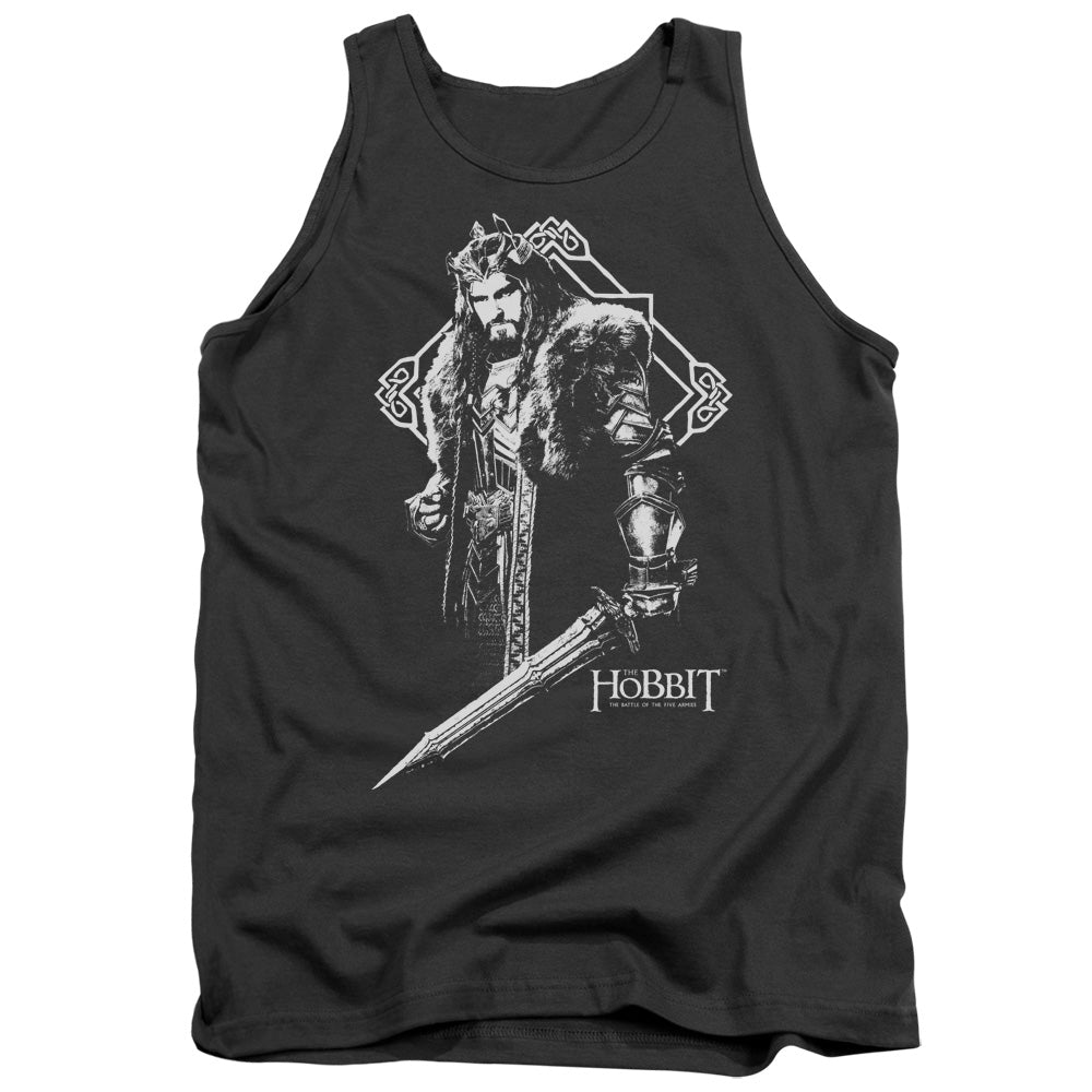 Hobbit - King Thorin - Adult Tank - Charcoal