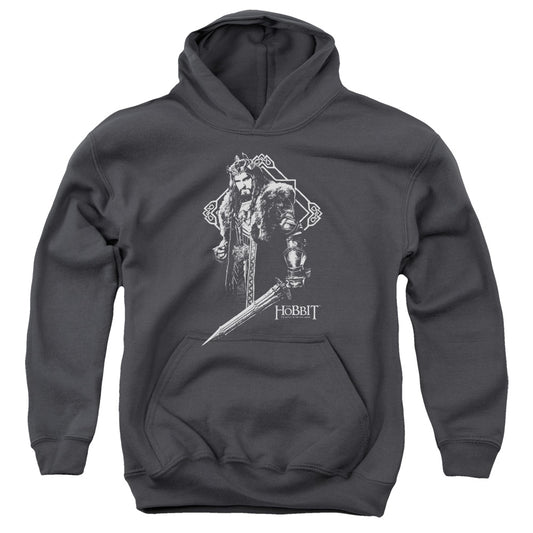 Hobbit - King Thorin - Youth Pull-over Hoodie - Charcoal