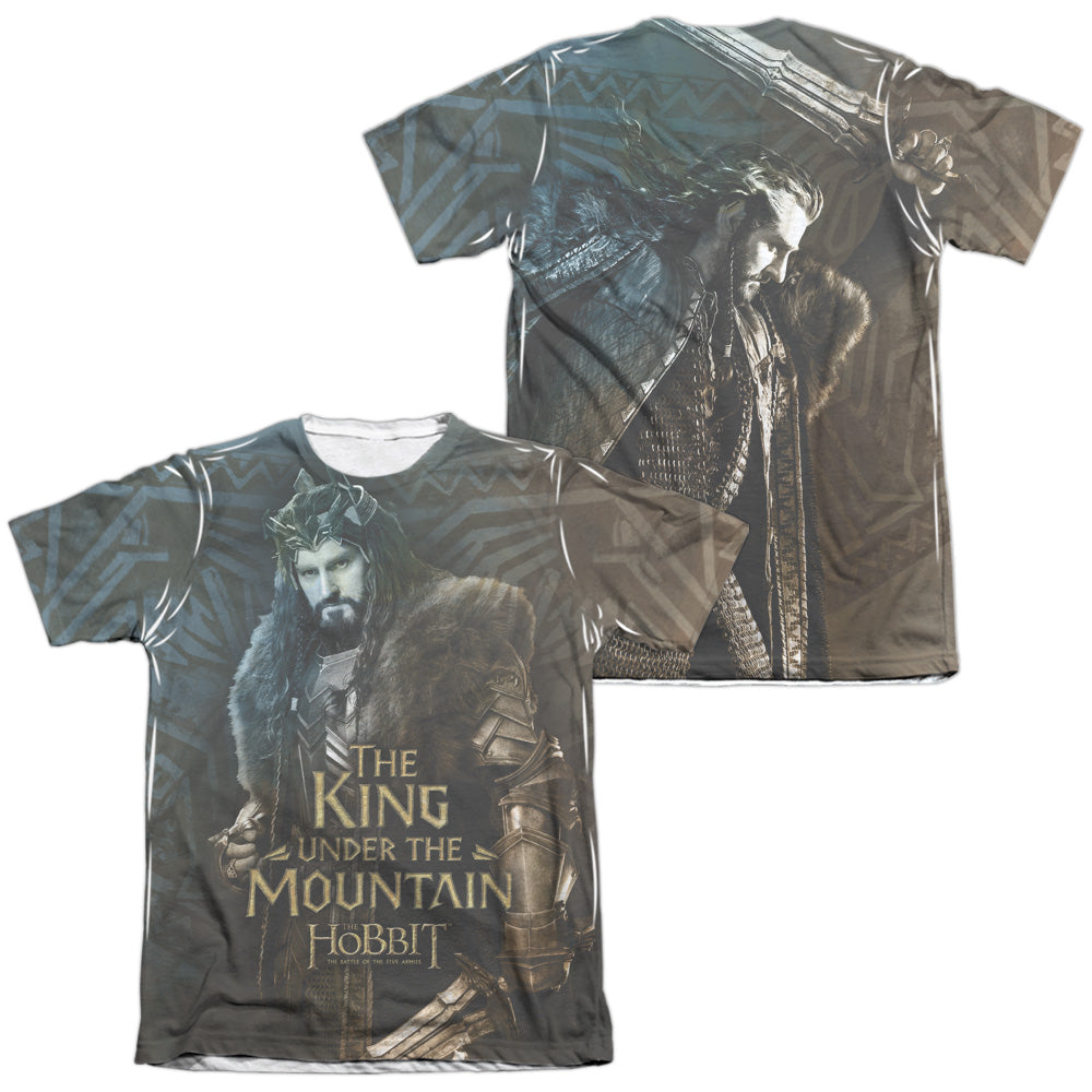 Hobbit - King (Front/back) - Adult Poly/cotton Short Sleeve Tee - White T-shirt