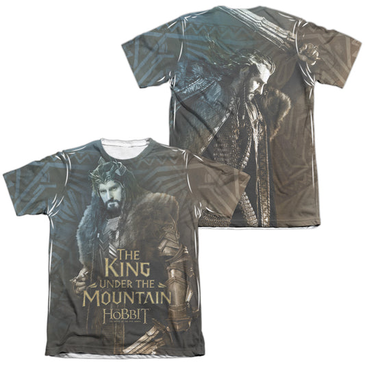 Hobbit - King (Front/back) - Adult Poly/cotton Short Sleeve Tee - White T-shirt