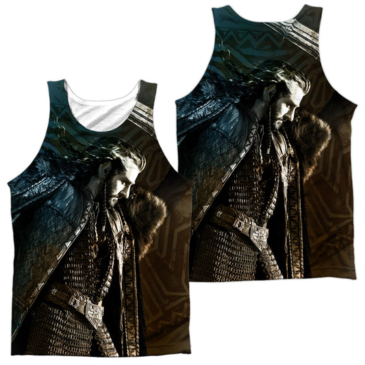 Hobbit - King (Front/back) - Adult 100% Poly Tank Top - White