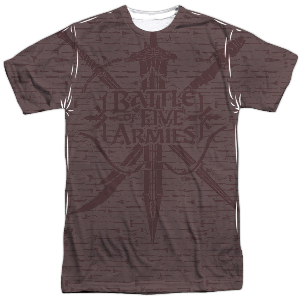 Hobbit - Weapons - Short Sleeve Adult Poly Crew - White T-shirt