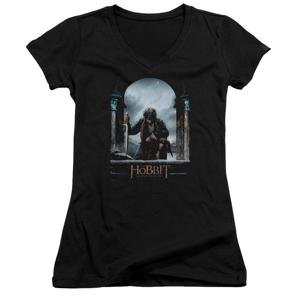 Hobbit - Bilbo Poster-junior V-neck - Black