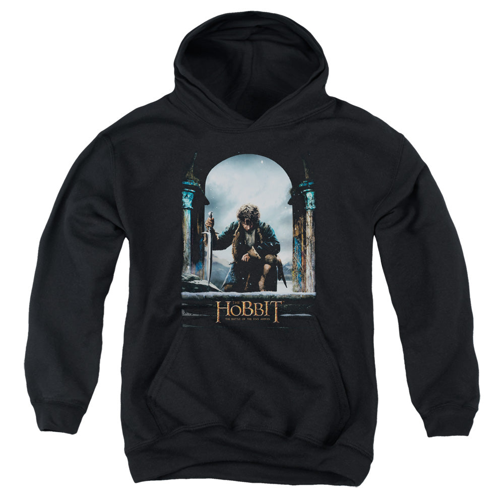 Hobbit - Bilbo Poster - Youth Pull-over Hoodie - Black