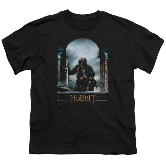 Hobbit - Bilbo Poster - Short Sleeve Youth 18/1 - Black T-shirt