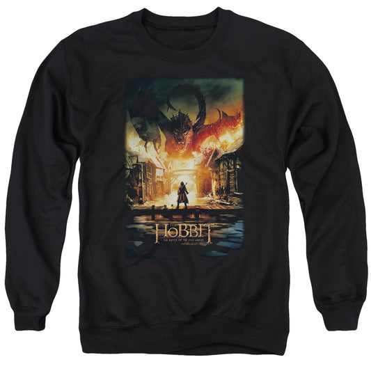 Hobbit Smaug Poster - Adult Crewneck Sweatshirt - Black