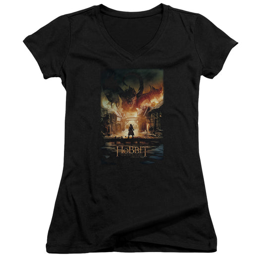 Hobbit - Smaug Poster-junior V-neck - Black