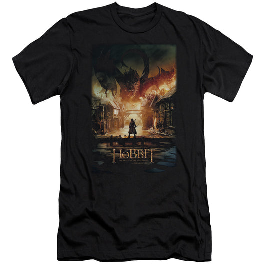 Hobbit - Smaug Poster - Short Sleeve Adult 30/1 - Black T-shirt