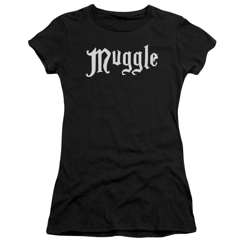 Harry Potter - Muggle - Short Sleeve Junior Sheer - Navy T-shirt
