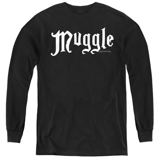 Harry Potter - Muggle - Youth Long Sleeve Tee - Black