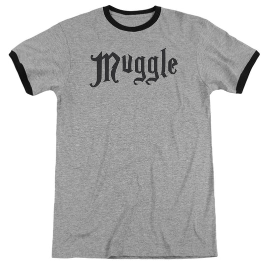 Harry Potter - Muggle - Adult Ringer - Heather/black
