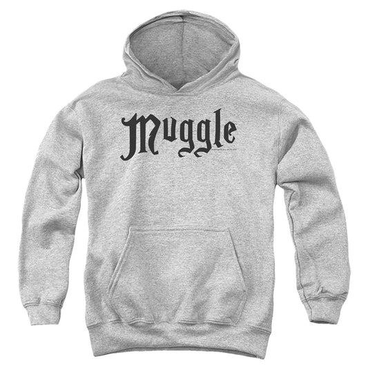 Harry Potter - Muggle - Youth Pull-over Hoodie - Athletic Heather