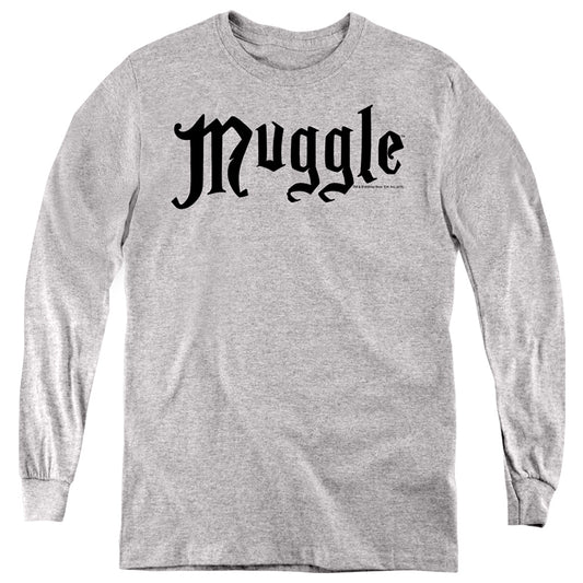 Harry Potter - Muggle - Youth Long Sleeve - Athletic Heather