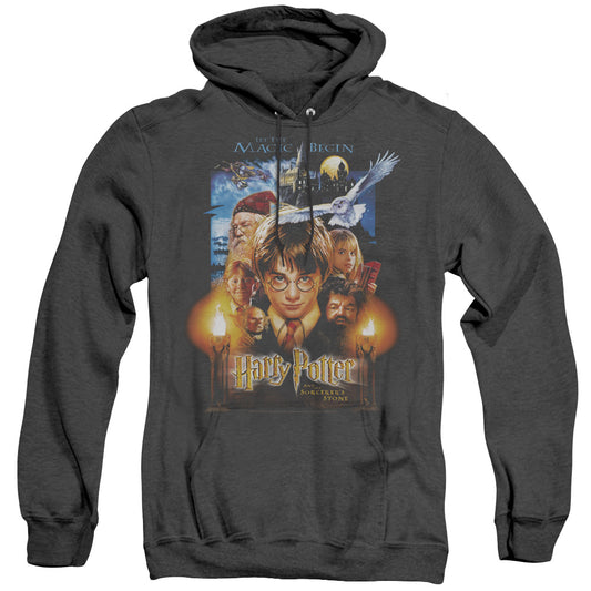 Harry Potter - Movie Poster - Adult Heather Hoodie - Black