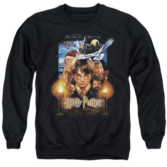 Harry Potter - Movie Poster - Adult Crewneck Sweatshirt - Black