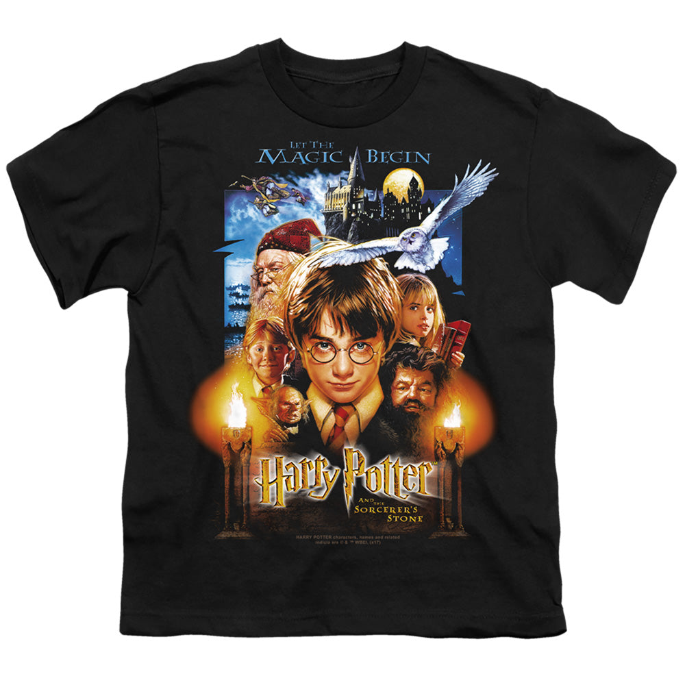 Harry Potter - Movie Poster - Short Sleeve Youth 18/1 - Black T-shirt