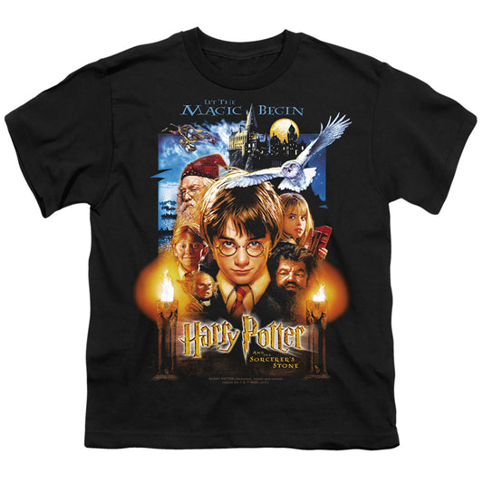 Harry Potter - Movie Poster - Short Sleeve Youth 18/1 - Black T-shirt