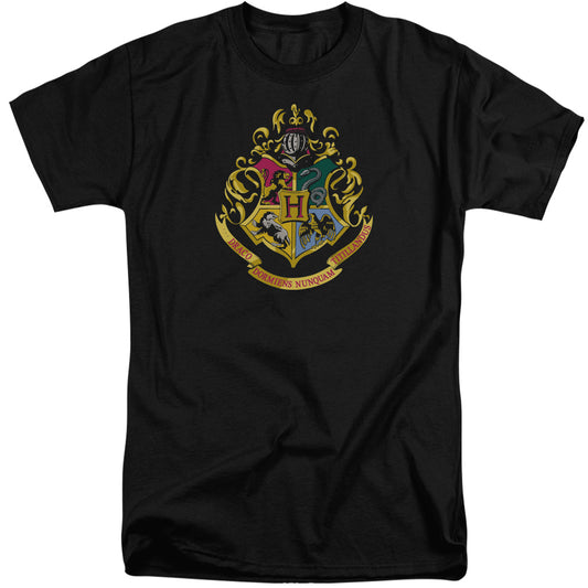 Harry Potter - Hogwarts Crest - Short Sleeve Adult Tall 18/1 - Black T-shirt